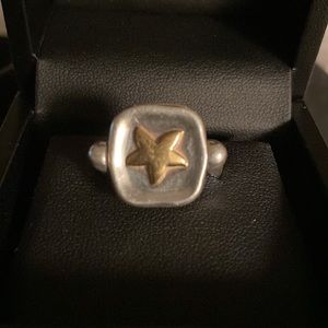 Pomellato - 925 Zilver - Dodo Ring - Starfish - I'm Fragile - 18k Gold